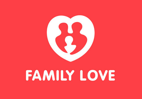 Family Love Logo Template