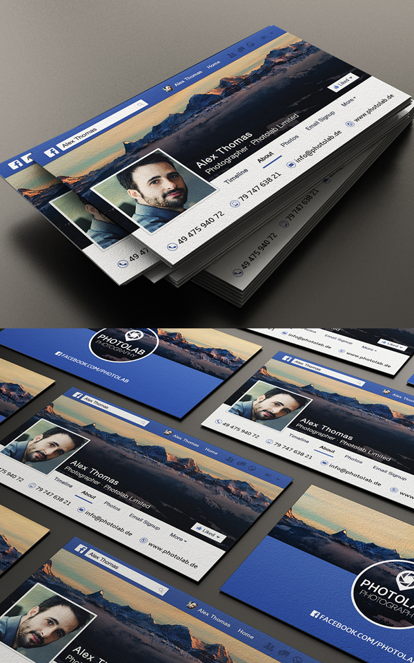 Facebook Business Card