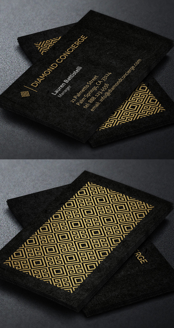 Concierge Business Card Template