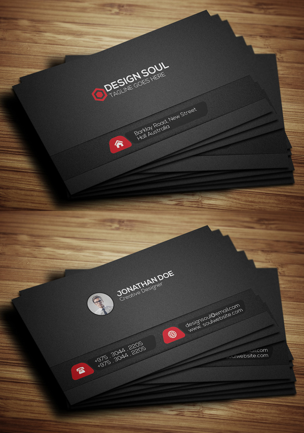 Black Corporative Business Card