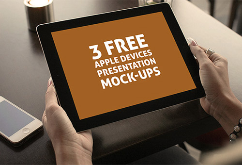 Beautiful Apple Devices Mockup PSD Designs