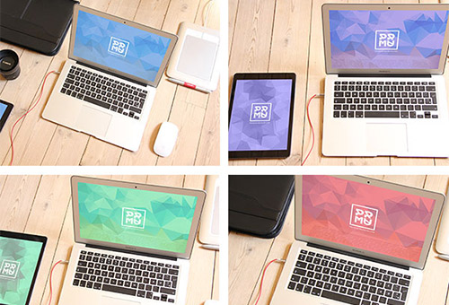 Beautiful Apple Devices Mockup PSD Designs