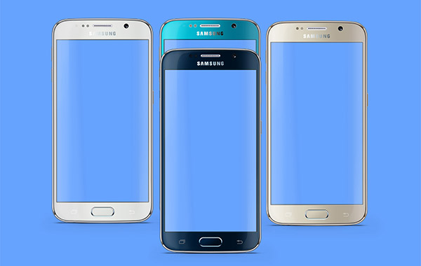 Free Samsung Galaxy Smartphones Mockup PSD Designs