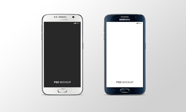 Free Samsung Galaxy Smartphones Mockup PSD Designs