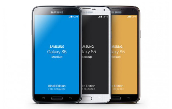 Free Samsung Galaxy Smartphones Mockup PSD Designs