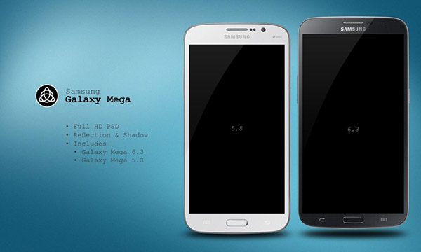 Free Samsung Galaxy Smartphones Mockup PSD Designs