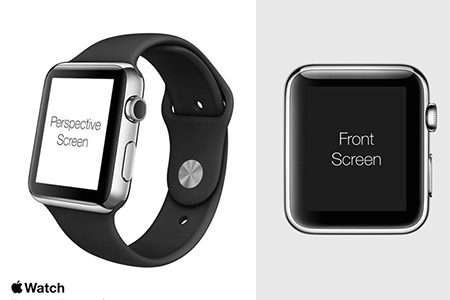 instantShift - Beautiful Apple Watch Mockup PSD Designs