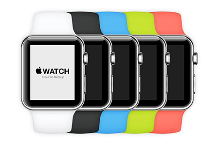 instantShift - Beautiful Apple Watch Mockup PSD Designs