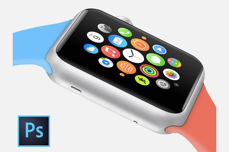 instantShift - Beautiful Apple Watch Mockup PSD Designs