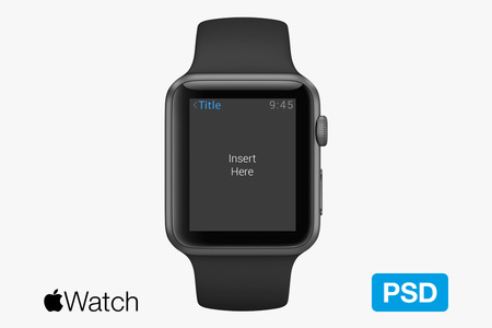 instantShift - Beautiful Apple Watch Mockup PSD Designs