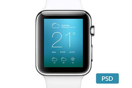 instantShift - Beautiful Apple Watch Mockup PSD Designs