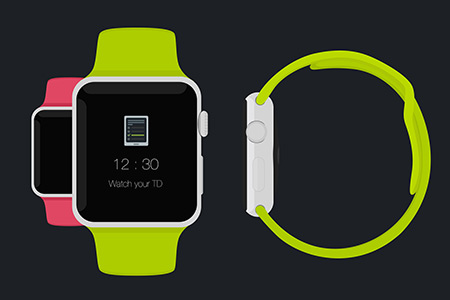 instantShift - Beautiful Apple Watch Mockup PSD Designs