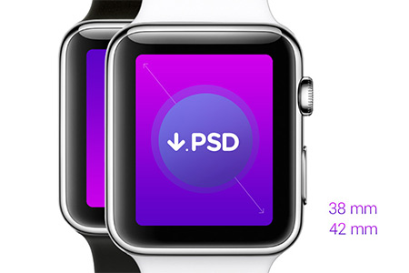 instantShift - Beautiful Apple Watch Mockup PSD Designs