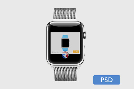 instantShift - Beautiful Apple Watch Mockup PSD Designs