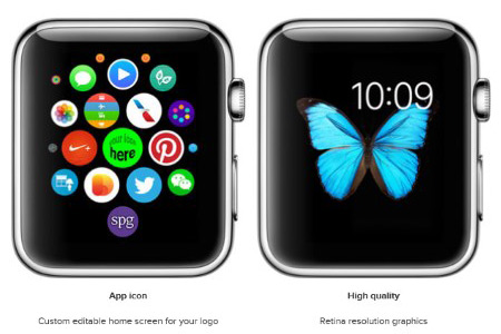 instantShift - Beautiful Apple Watch Mockup PSD Designs