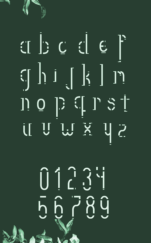 Crono Font Letters