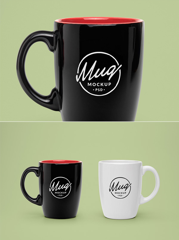 Free Realistic Mug PSD MockUp