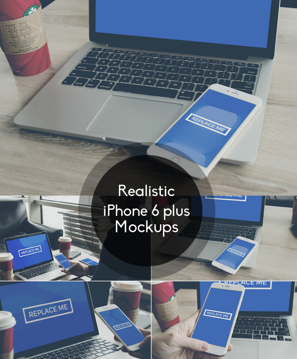 iPhone 6 Plus PSD Mock-up Set