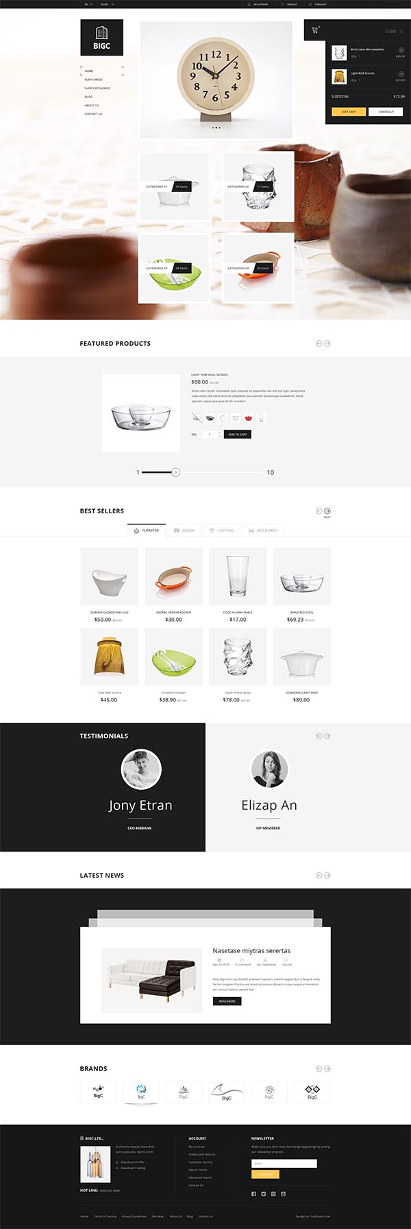 BigC - Responsive HTML Template