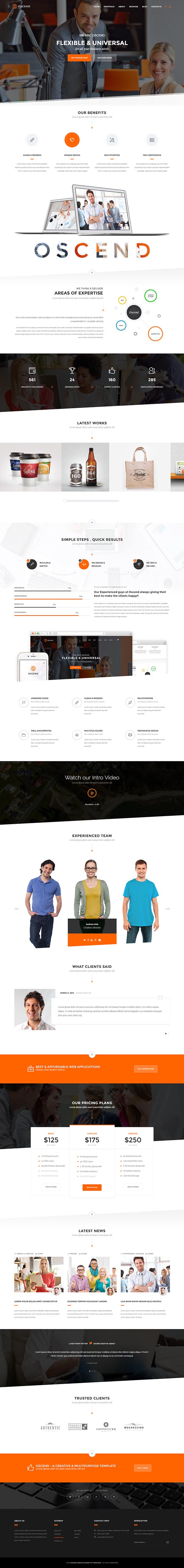 OSCEND - Creative Agency HTML Template