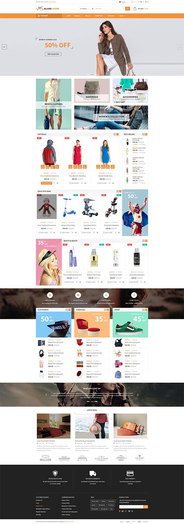 Allurestore - Multipurpose Responsive Magento Theme