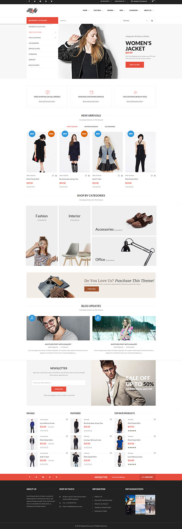 Molly - Elegant & Clean Multipurpose Magento Theme