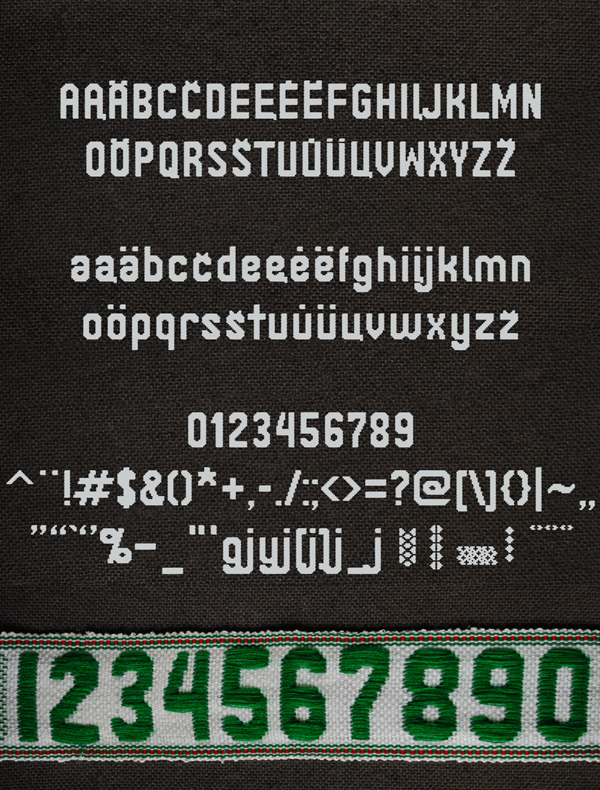 Janinos Juosta Font Letters