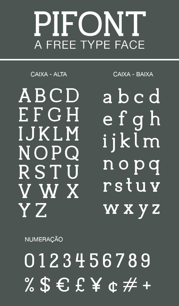 Pifont Font Letters