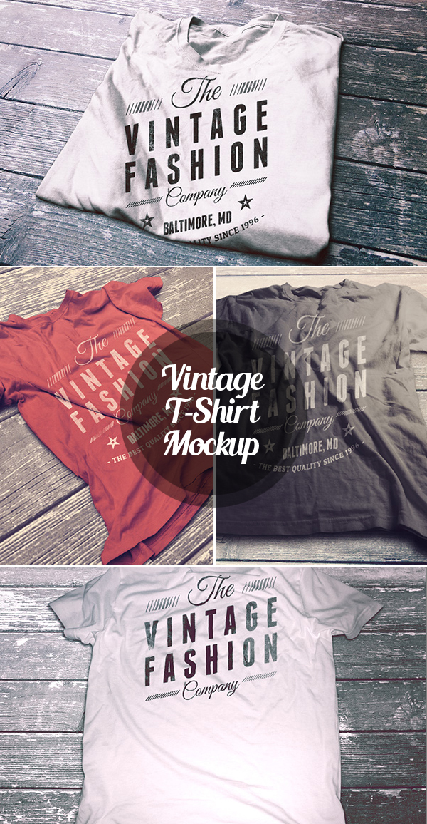 Vintage T-Shirt Mockup