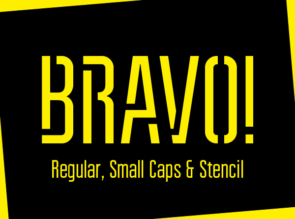 Bravo Stencil Font - Free Download