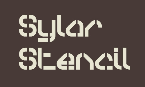 Sylar Stencil Font - Free Download