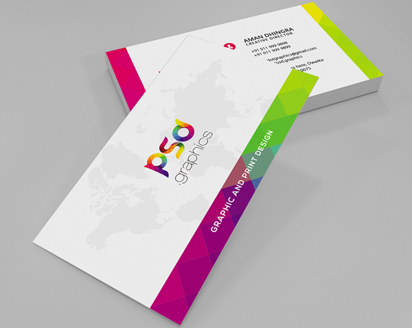 Colorful Business Card Free PSD Graphics