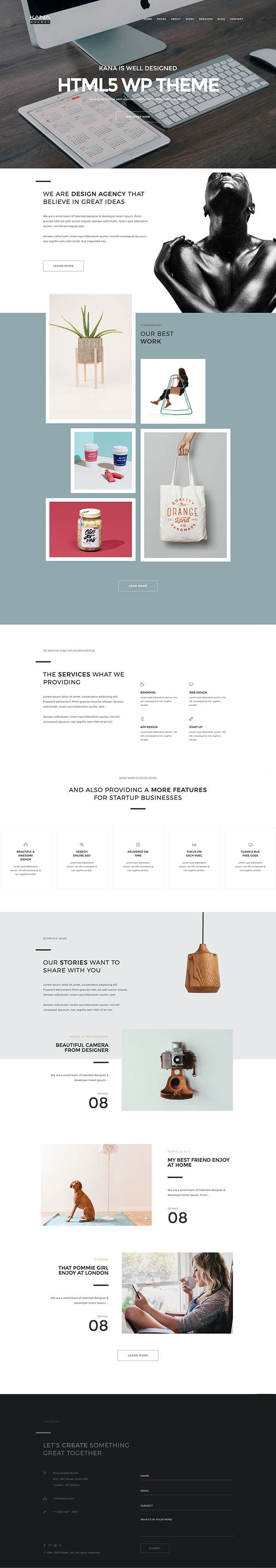 Kana – Creative Agency WordPress Theme