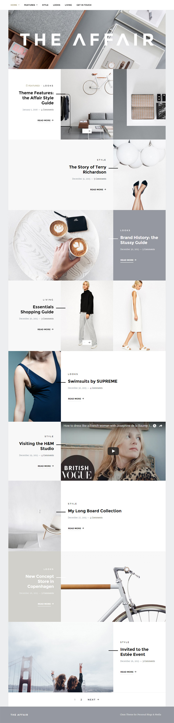 The Affair - Creative Theme for Personal Blogs and Magazines