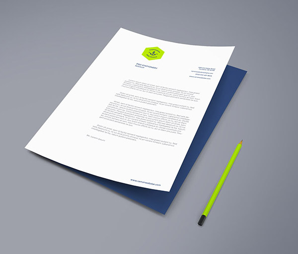 Free A4 Paper PSD Mockup