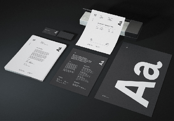 Free Dark Stationery Mockup PSD Bundle