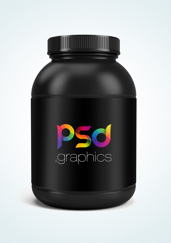 Free Protein Jar Mockup Free PSD