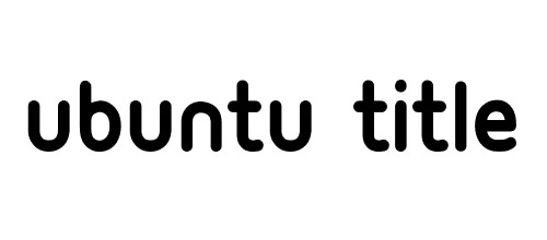 ubuntu title