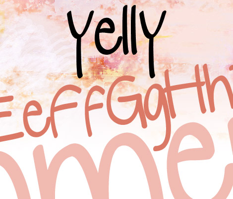 Yelly free font