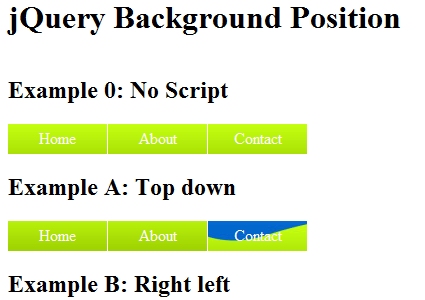 jQuery Navigation Menu Tutorial