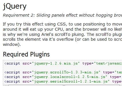 jQuery Navigation Menu Tutorial