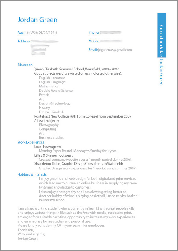 resume design ideas