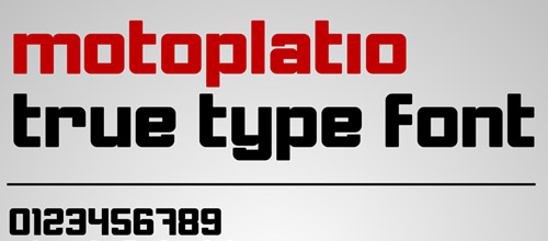 motoplatio font