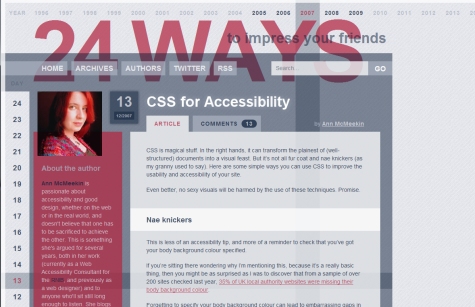 CSS for Accessibility