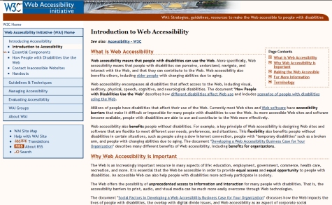 Introduction to Web Accessibility