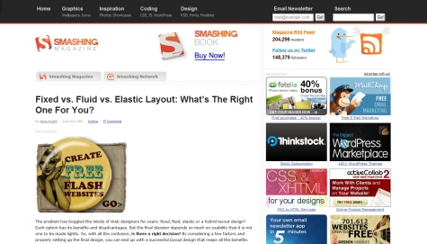 Fixed vs. Fluid vs. Elastic Layout: What's the Right One for You?