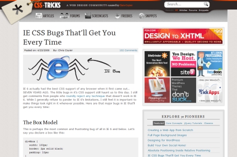 IE CSS Bugs That'll Get You Every Time