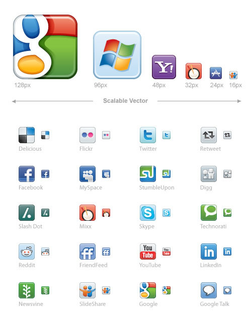 Vector Social Media Icons