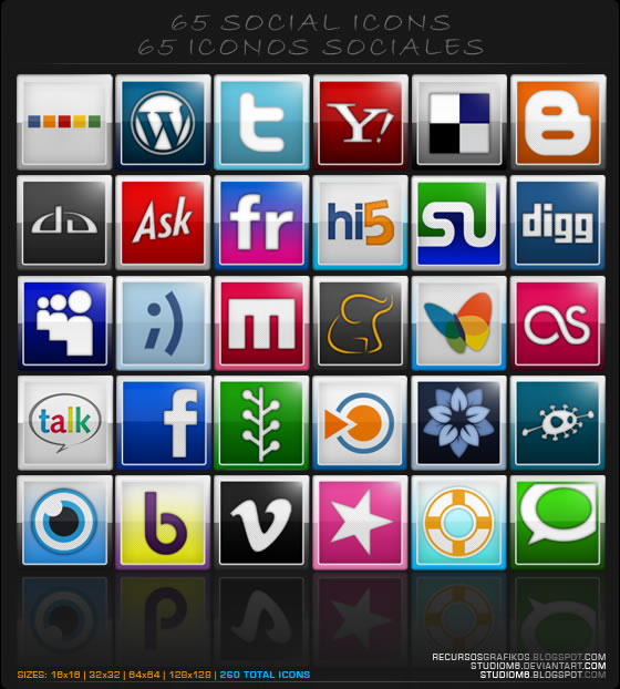 Social Bookmarking Icons