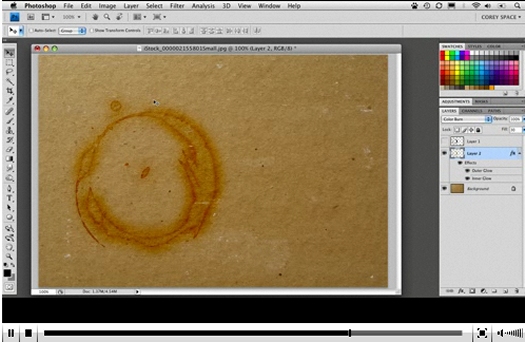 Realistic Coffee Stain Design Using Illustrator and Photoshop